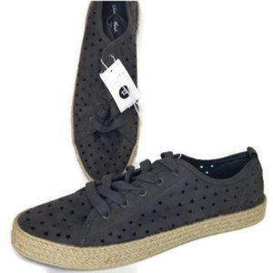 LAST CALL! Star Cutout Espadrille Sneakers